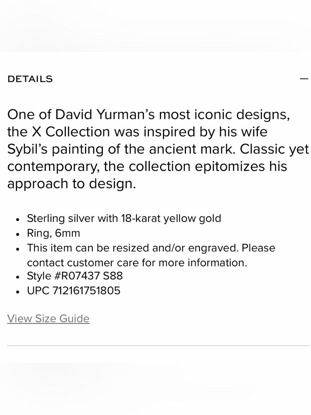 David Yurman X Crossover Ring - Size 8 - Authentic - Picture 9 of 15
